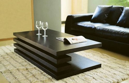 dark modern coffee table