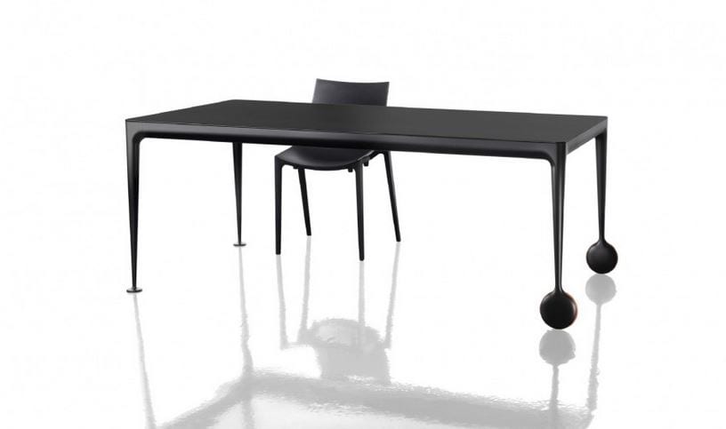Big Will Extending Dining Table on Wheels by Magis