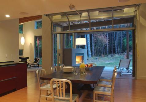 kitchen that opens to outdoors