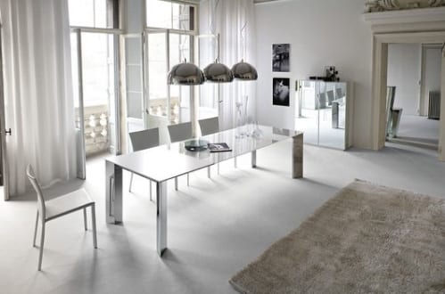 Harlem & Brera Round Dining Table and Chairs from Natuzzi