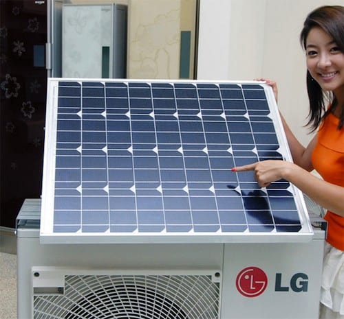 LG solar hybrid air conditioner