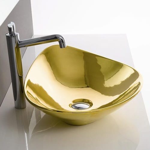 Gold Bathroom Fixtures By Scarabeo