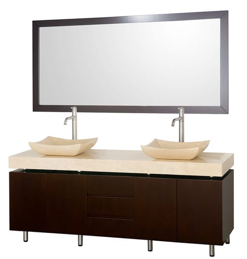 modern double vanity set