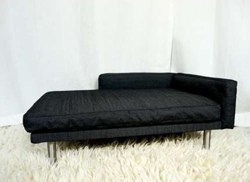 minimalist grey pet bed