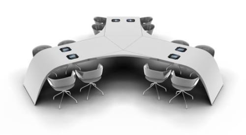 iPad docking conference table