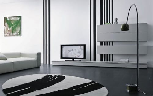 multi-level white tv stand