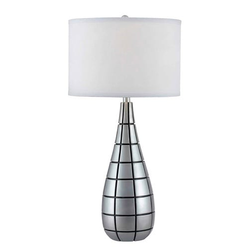 futuristic silver table lamp
