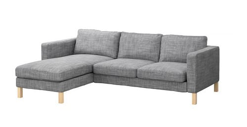 grey fabric sectional sofa