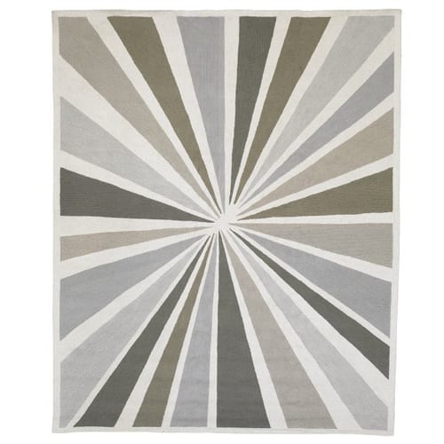 grey starburst rug