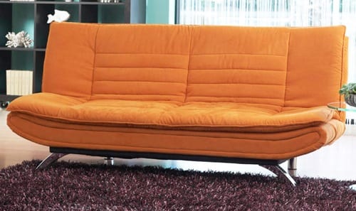 orange futon