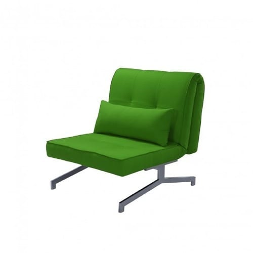 green convertible bed and chair