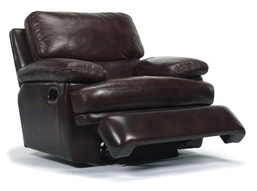 chocolate leather recliner