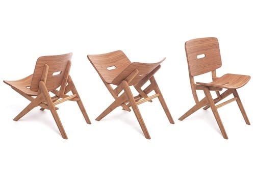 flippable folding chair
