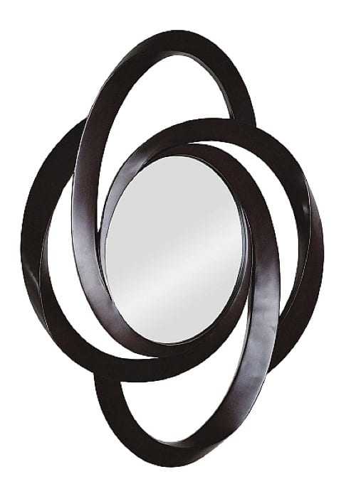 modern oval mirror