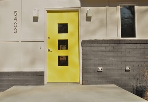 yellow doors