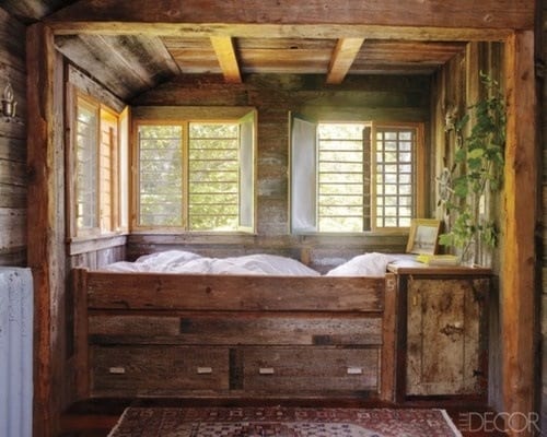 cool rustic bed