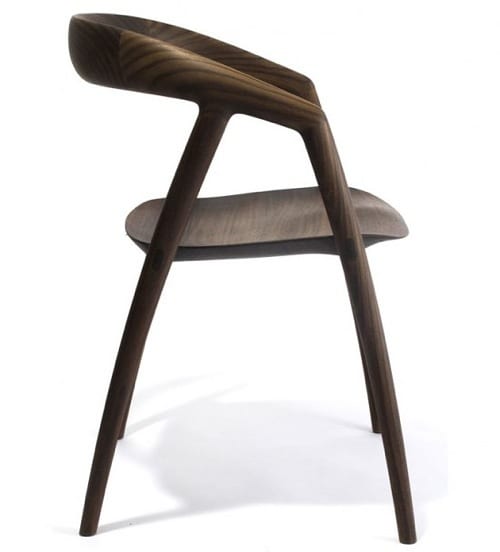sleek reclaimed wood chair