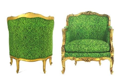 traditional accent chairs in green