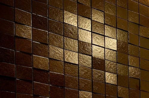 copper colored tile