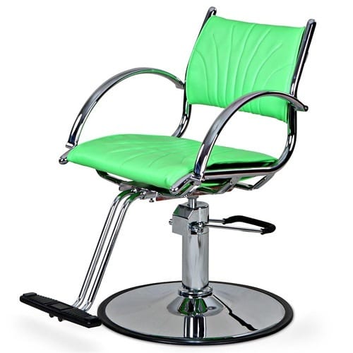 green swivel stool