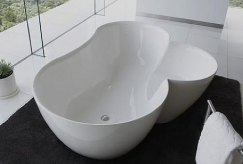 unusual shaped tub