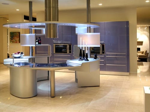 futuristic kitchen island