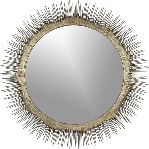 abstract round mirror