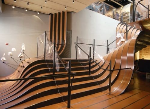 Longchamp NYC stairs