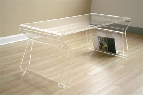 clear acrylic table