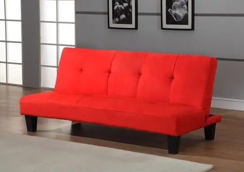 red futon