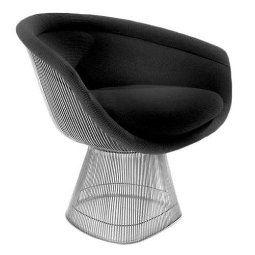 black midcentury easy chair