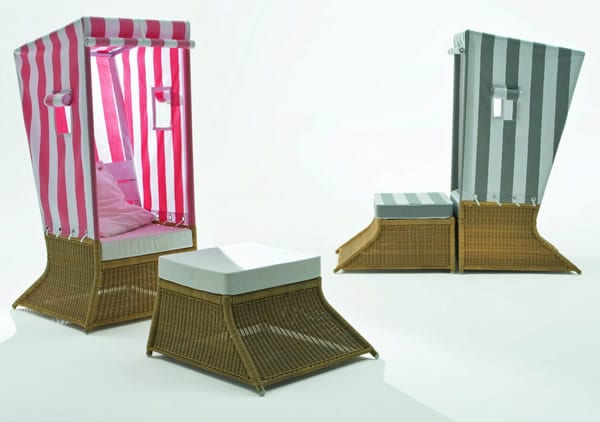 modern relaxing beach furniture
