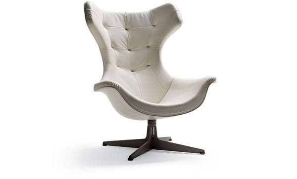 Regina II Chair by Poltrona Frau Group. Office chair with leather upholstery
