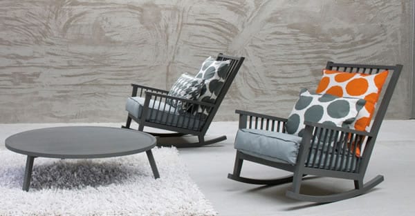 Relaxing Movement: The Gray 09 Rocking Chair by Gervasoni