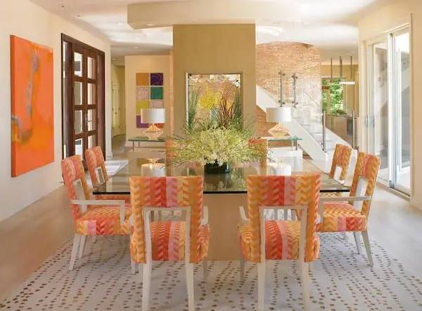 dining room neutral area rug