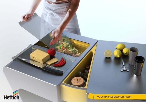 Accordion folding cook table