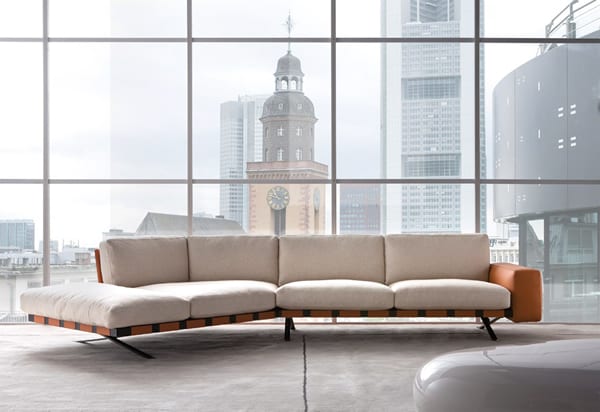 Sleek sectional sofa