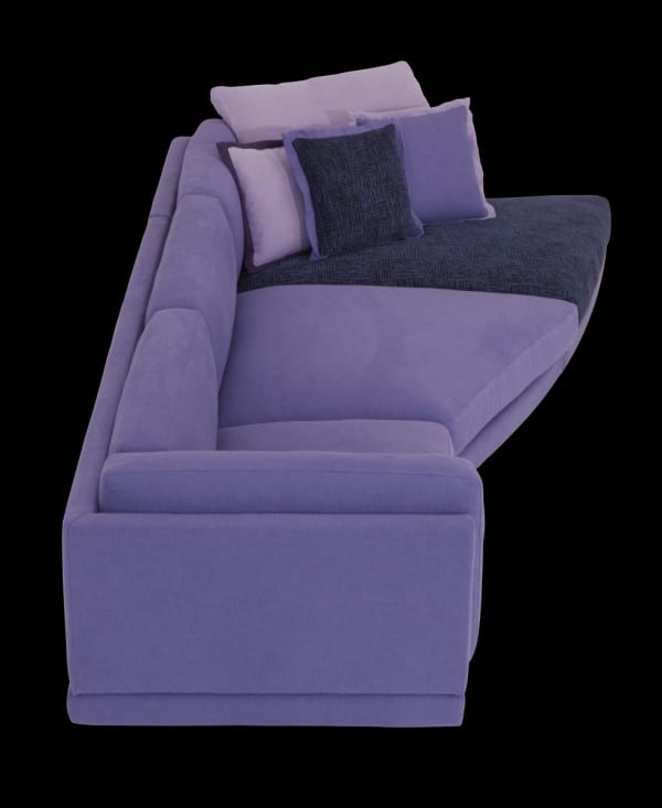 corner sofa with cushions by Il Loft