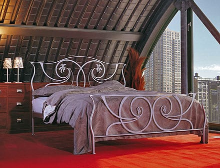 Contemporary aluminium bed design