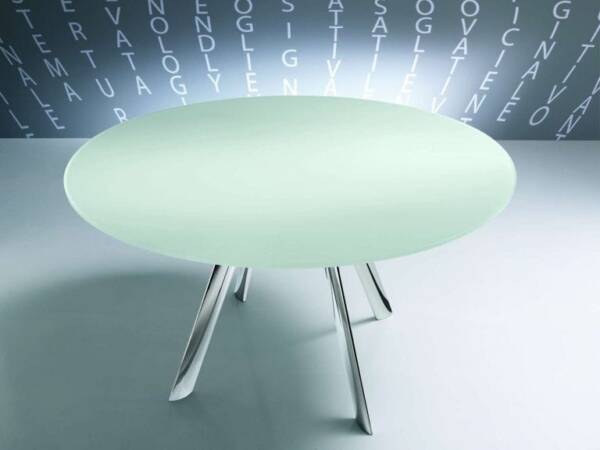 Round extensible table by Bontempi
