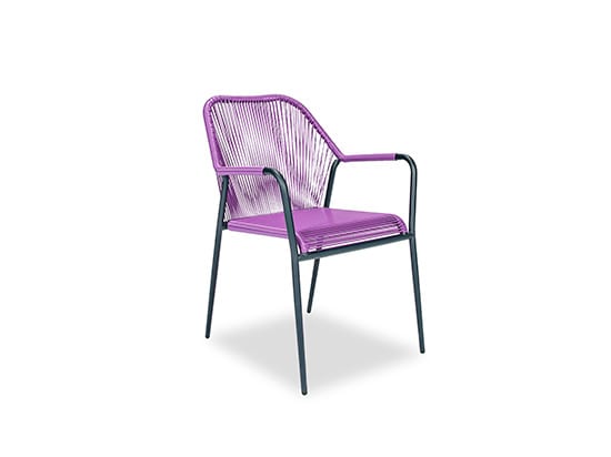 purple scandinavian chair