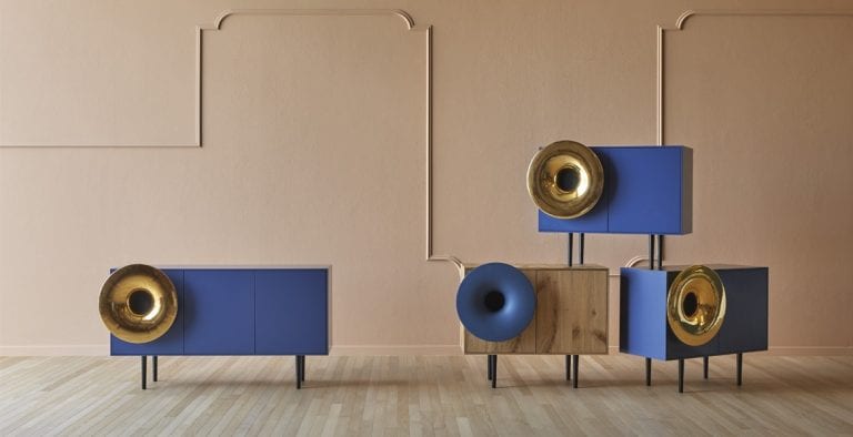 Caruso Sideboard, a Piece That Pays Homage to Italian Opera Singer