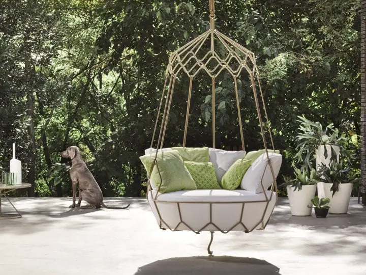 The Roberti Rattan Outdoor Swing Sofa Design