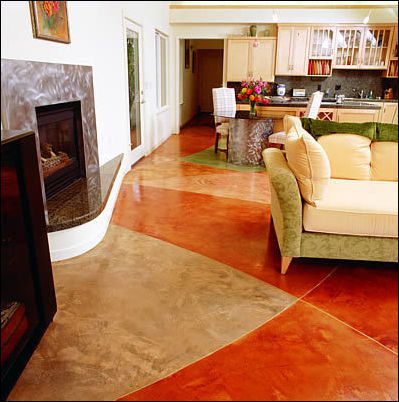 Colorful Concrete Floor Patterns