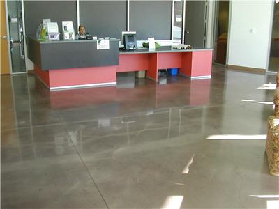 Concrete Flooring with Clear Coat