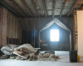 attic before