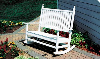 double patio rocking chair two person