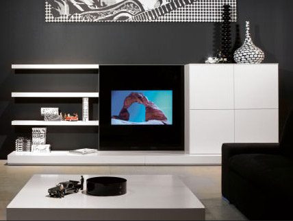 tv stand and media furniture in white