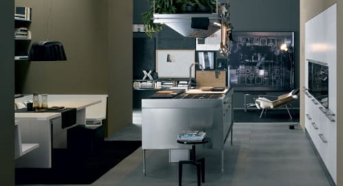 ARCLINEA CABINETS AND STAINLESS KITCHEN ISLANDS