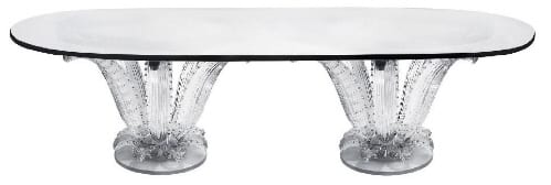 Crystal Cactus Dining Table Series from Lalique of France